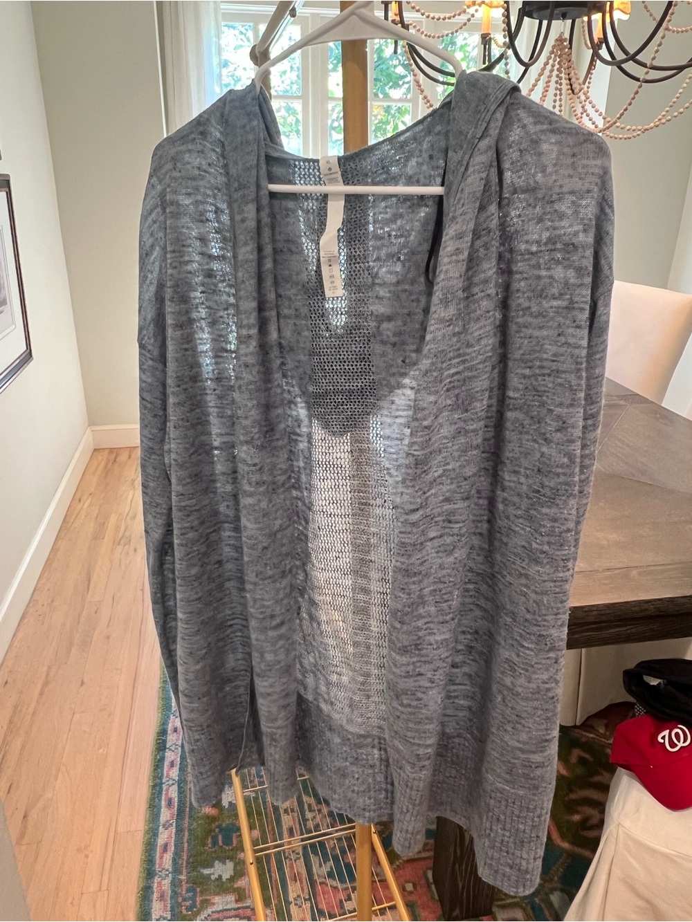 lululemon athletica blue Lightweight Hooded Open-Front Cardigan